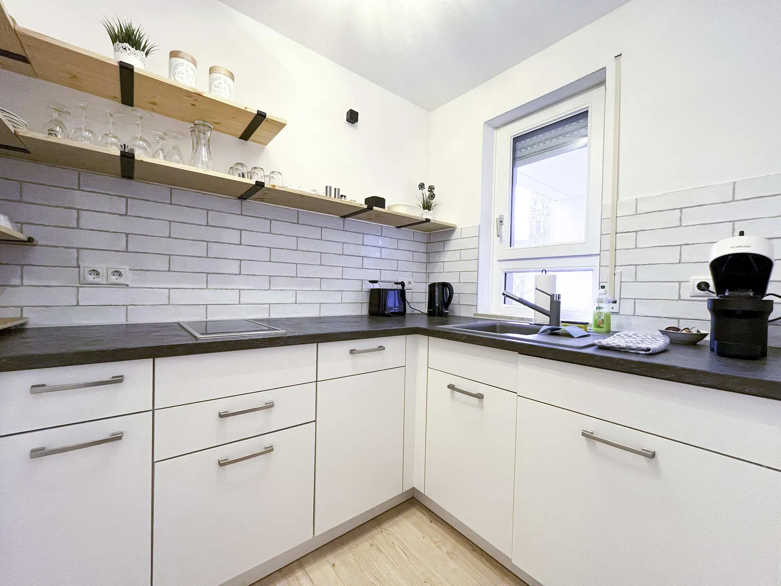 Separate kitchen of the Stadtnest