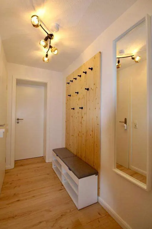 Hallway with coat rack